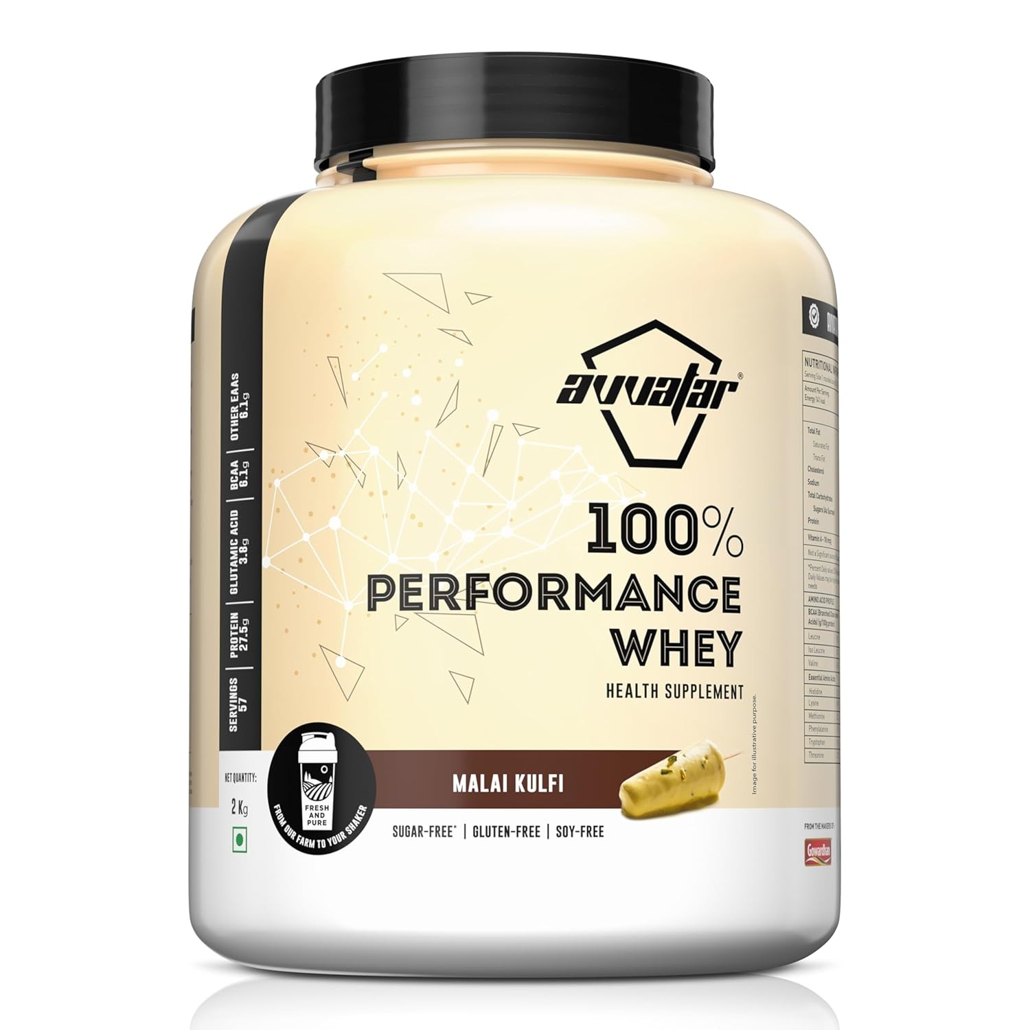 AVVATAR 100% PERFORMANCE WHEY PROTEIN | 2Kg