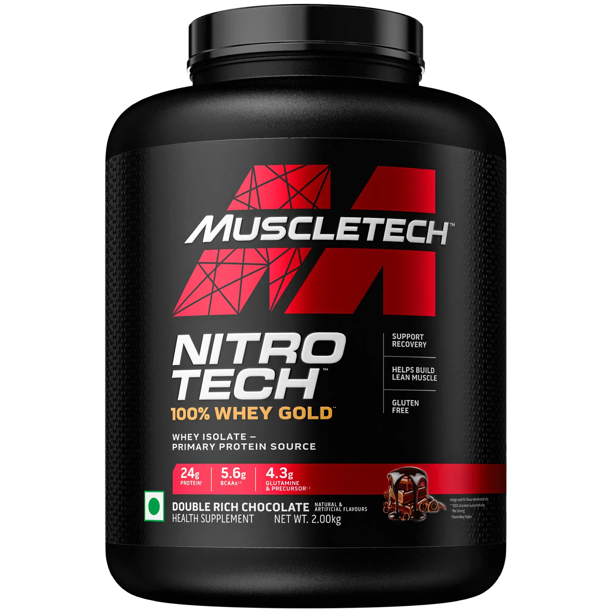 Muscletech™ Nitro-Tech™ 100% Whey Gold – Double Rich Chocolate – 2kg