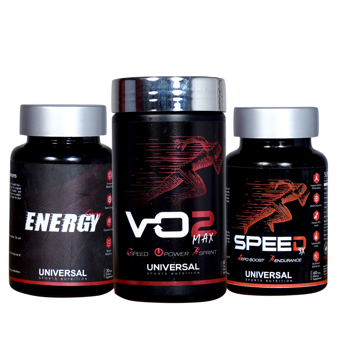 Universal Sports Nutrition Speed , Power and Stamina Performance Enhancer Complete Stack